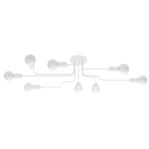 Lampa sufitowa biała Żyrandol plafon Lampa z ośmioma punktami świetlnymi  Lampa do sypialni, salonu, korytarza, jadalni, kuchni