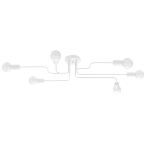 Lampa sufitowa biała Żyrandol plafon Lampa z sześcioma punktami świetlnymi lampa do salonu, korytarza, salonu, sypialni