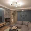 Lampa sufitowa biała Żyrandol plafon Lampa z sześcioma punktami świetlnymi lampa do salonu, korytarza, salonu, sypialni - wnętrze