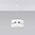 Lampa wisząca sufitowa KOTY 40 cm do pokoju dziecięcego dla dziecka. Żyrandol zwierzęta. Wnętrze [4]
