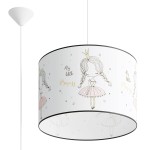 Lampa wisząca sufitowa 40 cm do pokoju dziecięcego dla dziecka. Księżniczka.