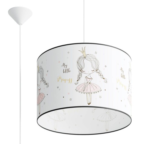 Lampa wisząca sufitowa 40 cm do pokoju dziecięcego dla dziecka. Księżniczka.