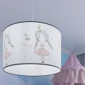 Lampa wisząca sufitowa 40 cm do pokoju dziecięcego dla dziecka. Lampa z księżniczka.