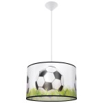Lampa wisząca sufitowa 40 cm do pokoju dziecięcego dla dziecka. Piłka nożna na trawie