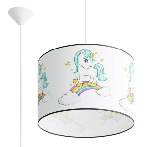 Lampa wisząca sufitowa 40 cm do pokoju dziecięcego dla dziecka. Jednorożec