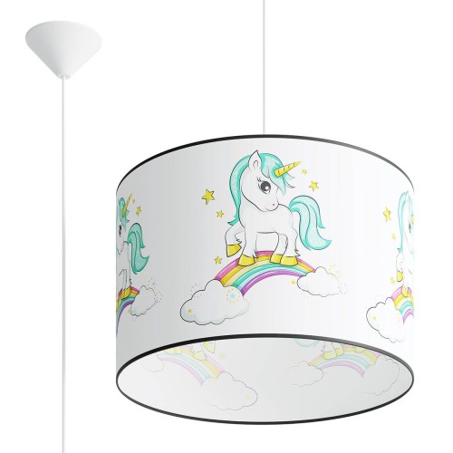 Lampa wisząca sufitowa 40 cm do pokoju dziecięcego dla dziecka. Jednorożec