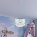 Lampa wisząca sufitowa 40 cm do pokoju dziecięcego dla dziecka. Abażur z jednorożcem - wnętrze pokój dziecka