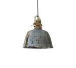 Lampa sufitowa szklany żyrandol w kształcie dzwonka w kolorze szarym
