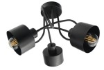Lampa sufitowa czarna 40/40/30 cm Żyrandol plafon