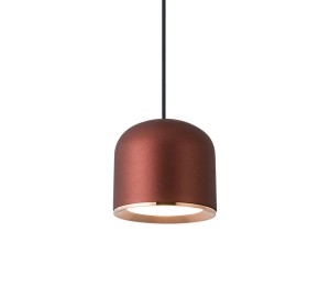 Lampa wisząca żyrandol Burgundy LED Lamp, jeden klosz bordowy 8 cm