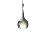 Lampa wisząca żyrandol LED Lamp Infinity gruszka, jeden klosz przezroczysty biały 9 cm, 4000 K 