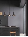 lampa wisząca sufitowa żyrandol czarno złota loft betonowa z kamienia ecolights 21 cm [1]