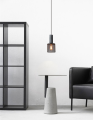 lampa wisząca sufitowa żyrandol czarno złota loft betonowa z kamienia ecolights 12 cm