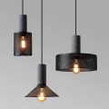 Lampa wisząca żyrandol BetonoveLove, jeden klosz 12 cm, E27 betonowa [4]