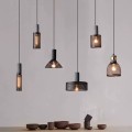 Lampa wisząca żyrandol BetonoveLove, jeden klosz 12 cm, E27 betonowa [9]