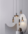 Lampa wisząca żyrandol BetonoveLove, jeden klosz 21 cm, E27 betonowa [5]