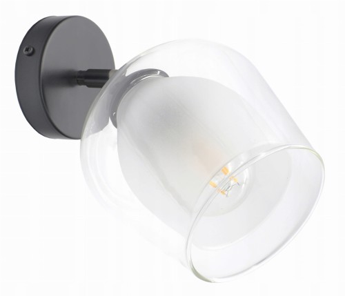 kinkiet ścienny plafon sufitowy E27 szklany klosz do pokoju salonu