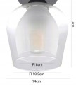 lampa wisząca plafon żyrandol sufitowy szklany ozdobny klosz do salonu Pomieszczenie Biuro inne pomieszczenie Jadalnia Korytarz Schody Kuchnia Pokój dziecięcy Salon Sypialnia Uniwersalne