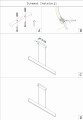 schemat instalacji Lampa sufitowa LED Simply The Best czarna / kinkiety lampy sufitowe / nowoczesna lampa wisząca / do jadalni / LDW16NW-3-B