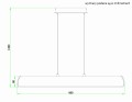 Wymiar Lampa sufitowa LED Simply The Best czarna / kinkiety lampy sufitowe / nowoczesna lampa wisząca / do jadalni / LDW16NW-3-B