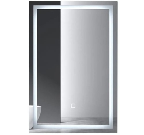 Lustro do łazienki piaskowane łazienkowe pionowe prostokątne LED z włącznikiem dotykowym barwa biała ciepła neutralna zimna