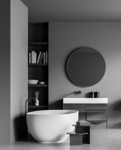 Lustro okrągłe fi50 cm szlifowane bez ramy