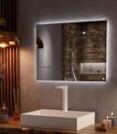 Lustro prostokątne LED 100x50 cm włącznik dotykowy ściemniacz zmiana barwy światła