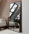 Lustro ze szprosami LOFT wiszące stojące czarne idealne do pomieszczeń w stylu loft pionowe lub poziome ecolights.jpg