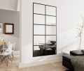 Lustro ze szprosami LOFT wiszące stojące czarne idealne do pomieszczeń w stylu loft pionowe lub poziome.jpg