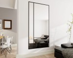 Lustro ze szprosami 160x80 cm LOFT wiszące stojące czarne pionowe lub poziome