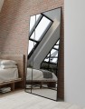 Lustro ze szprosami LOFT wiszące stojące czarne idealne do pomieszczeń w stylu loft pionowe lub poziome.jpg