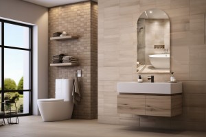 Lustro półowalne 40x80 cm