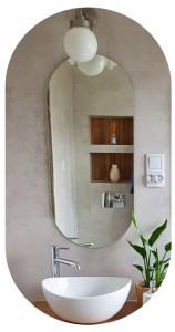 Lustro owalne 40x100 cm