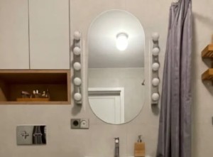 Lustro owalne 40x120 cm