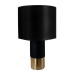 Czarno-złota lampa do sypialni / salonu / na szafkę nocną, do czytania lampka do domu, hotelu, pensjonatu LDLNE14-BB
