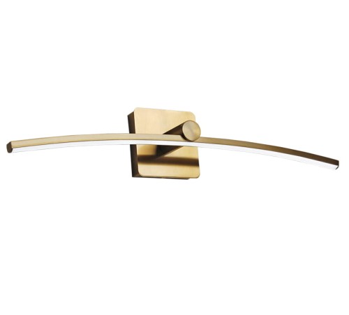 Kinkiet LED złoty 60 cm Barwa neutralna Lampa nad okrągłe lustro lub obraz Lampa LDK600NW-40-G