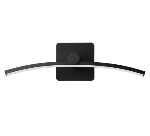 Kinkiet LED czarny 40 cm Barwa neutralna Lampa nad okrągłe lustro lub obraz Lampa LDK400NW-40-B