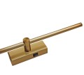 Kinkiet LED złoty 48 cm NA BATERIE Barwa naturalna nad obraz lub lustro USB LDK480NW-32-G-USB [7]