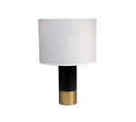 Biało-czarno-złota lampa do sypialni / salonu / na szafkę nocną, do czytania lampka do domu, hotelu, pensjonatu LDLNE14-WB