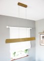 Minimalistyczna lampa LED złota sufitowa wisząca Barwa neutralna żyrandol LDW16NW-3-G [3]