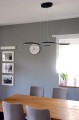 Lampa sufitowa wisząca LED czarny żyrandol Barwa światła biała neutralna 4000 K LDW230NW-2-B [4]