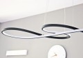 Lampa sufitowa wisząca LED czarny żyrandol Barwa światła biała neutralna 4000 K LDW230NW-2-B [3]