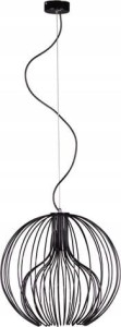 Lampa sufitowa wisząca czarny żyrandol z pręcikami kula LOFT
