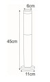 Slupek-Zewnetrzny-Oswietleniowy-Prosty-45cm-Chromowany-IP44-lemidio.jpg