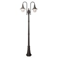 Latarnia Ogrodowa 237 cm Wysoka Czarna IP44 Zewnetrzna Retro lampa wodoodporna wodoszczelna aluminium