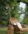 Latarnia Ogrodowa 237 cm Wysoka Czarna IP44 Zewnętrzna Retro lampa ogrodowa lemidio produktu 237 cm latarnia do ogodu