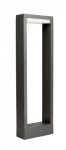 Lampa ogrodowa LED 50 cm IP54 słupek oprawa ciemny popiel antracyt aluminium
