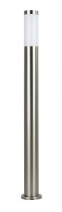 Słupek srebrny Zewnętrzny Ogrodowy 110 cm lampa E27 IP44 