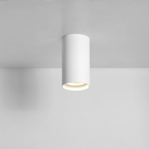 Biała lampa sufitowa tuba