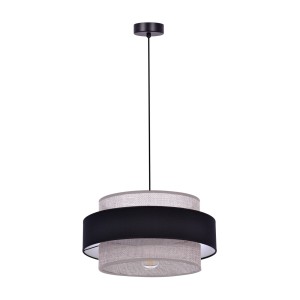 Lampa z gustownym podwójnym abażurem